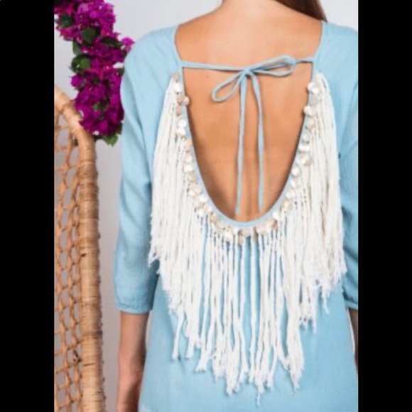 Kaftan Shirt imported from France by Sundress - Picture 2 of 7